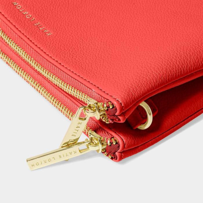 Katie Loxton Duo Pouch - Sunset Coral
