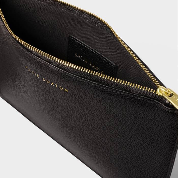 Katie Loxton Hallie Wristlet Pouch - Black (2 Straps)