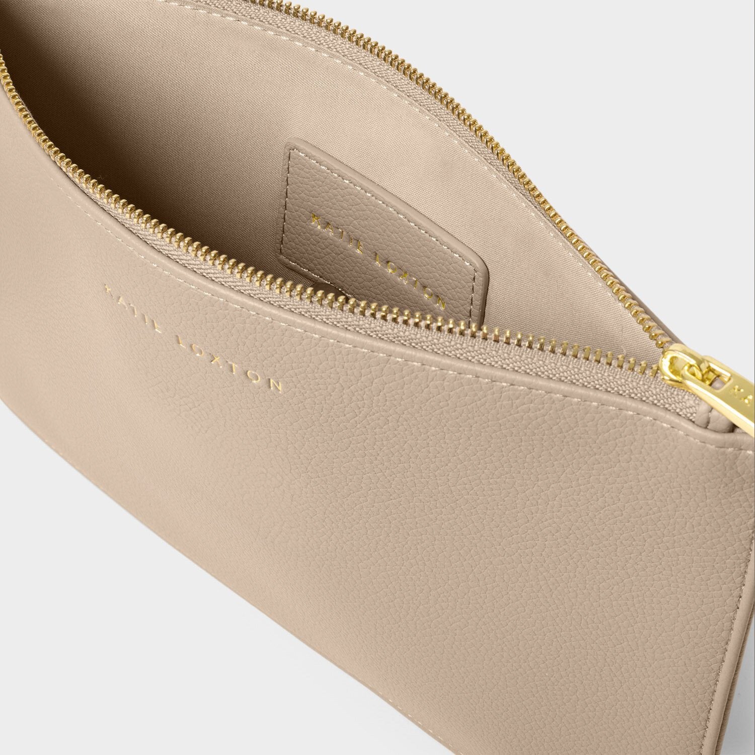 Katie Loxton Hallie Wristlet Pouch - Light Taupe (2 Straps)