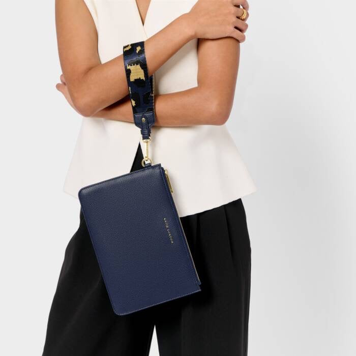 Katie Loxton Hallie Wristlet Pouch - Midnight Blue