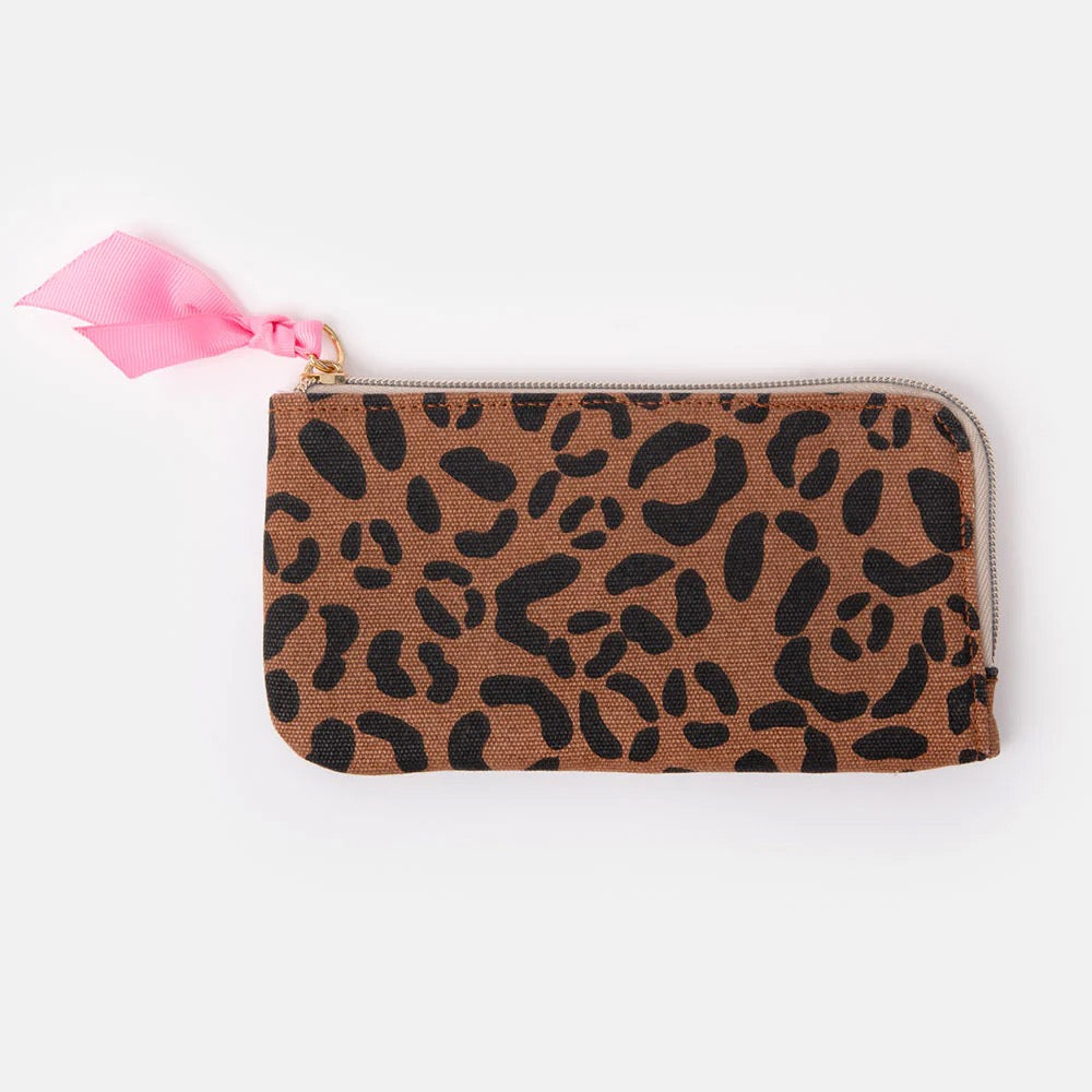 Caroline Gardner Leopard Padded Glasses Case Zip Pouch