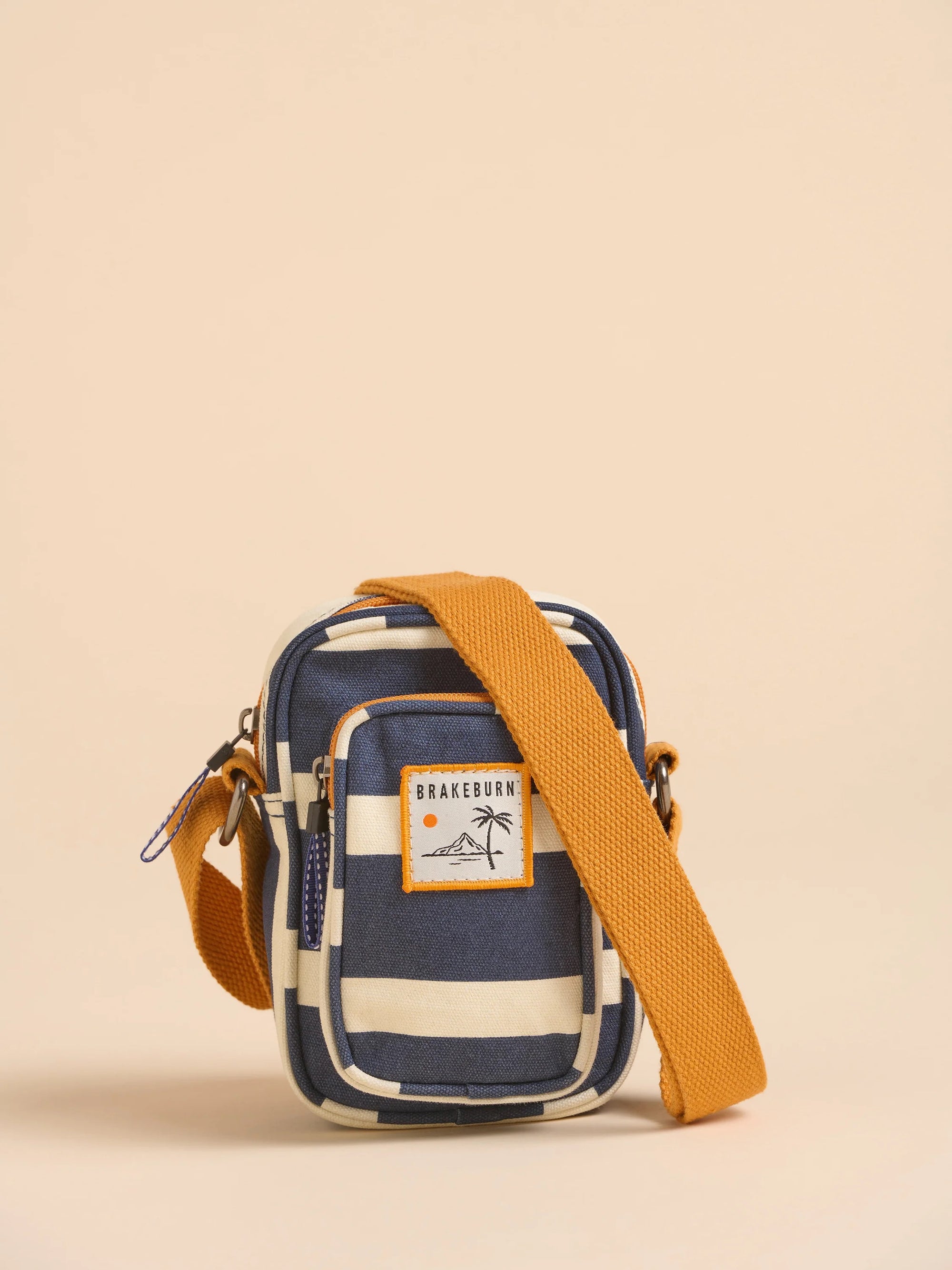 Brakeburn Navy Stripes Harbour Small Phone Crossbody Bag