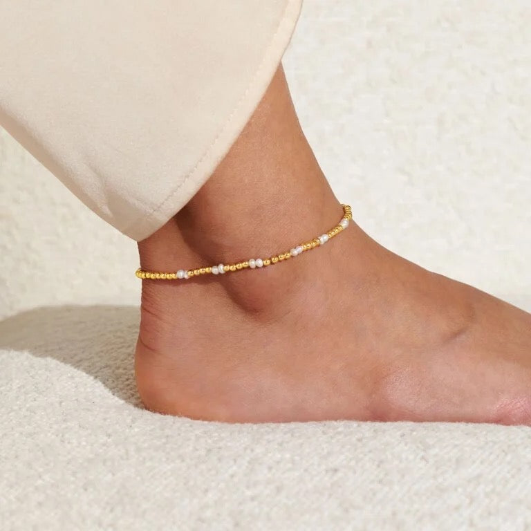 Joma Jewellery - Gold & Pearl Anklet
