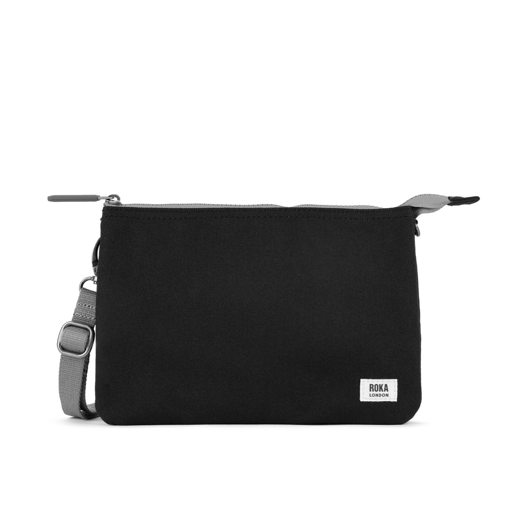 Roka Carnaby XL Crossbody-Recycled Canvas - ASH (Black)