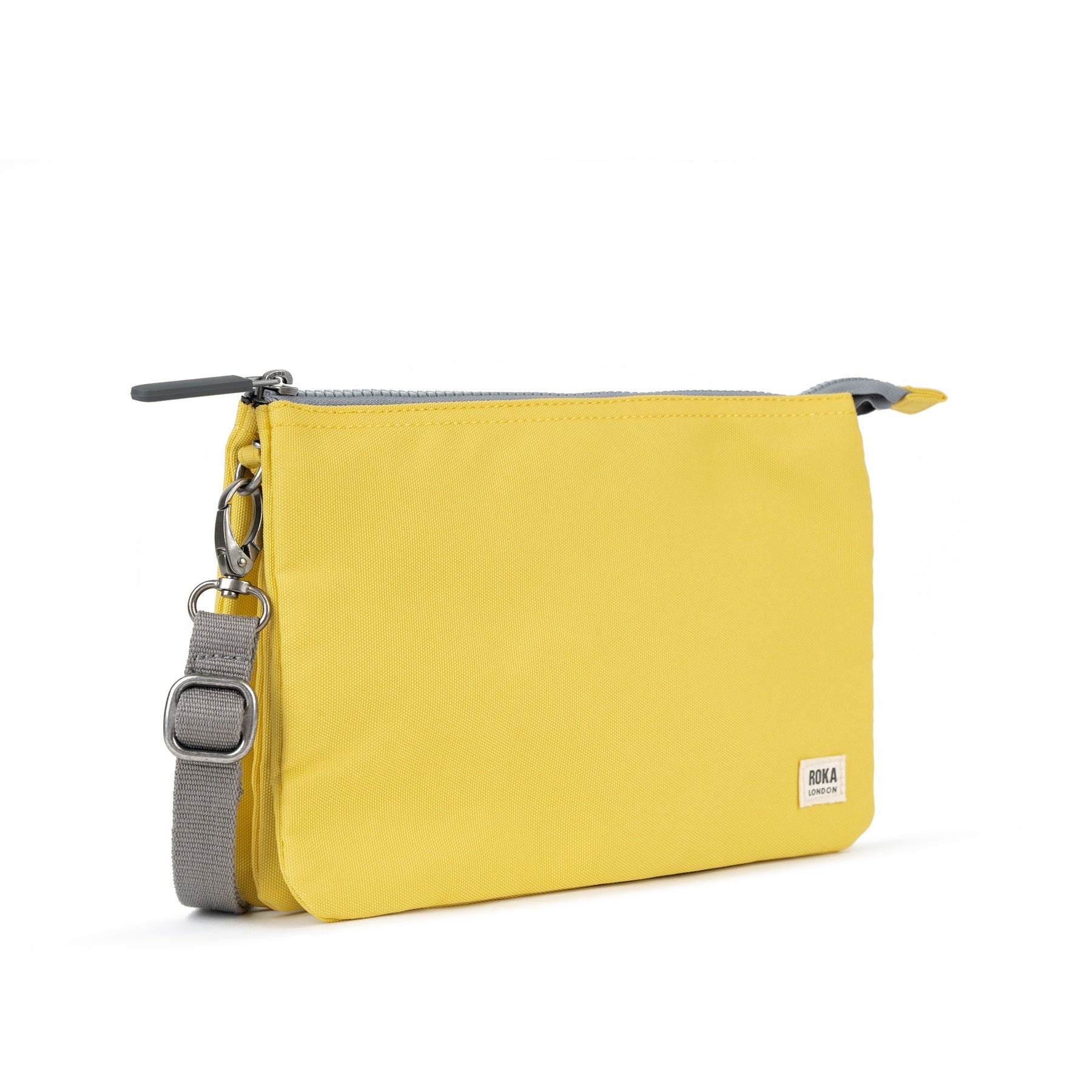 Roka Carnaby XL Crossbody-Recycled Canvas - Lemonade (Yellow)