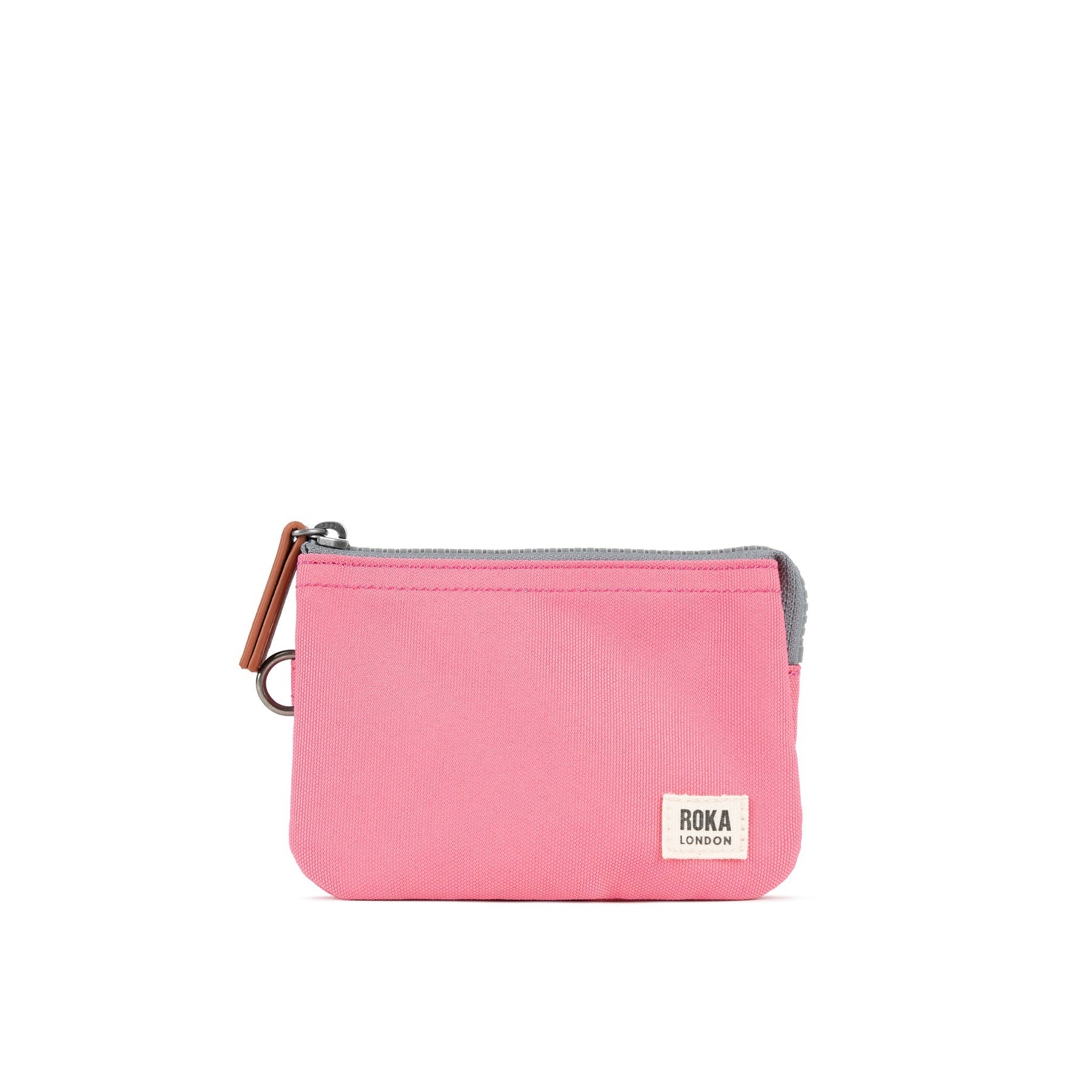 Roka Carnaby Small Wallet - Recycled Canvas - Tulip Pink