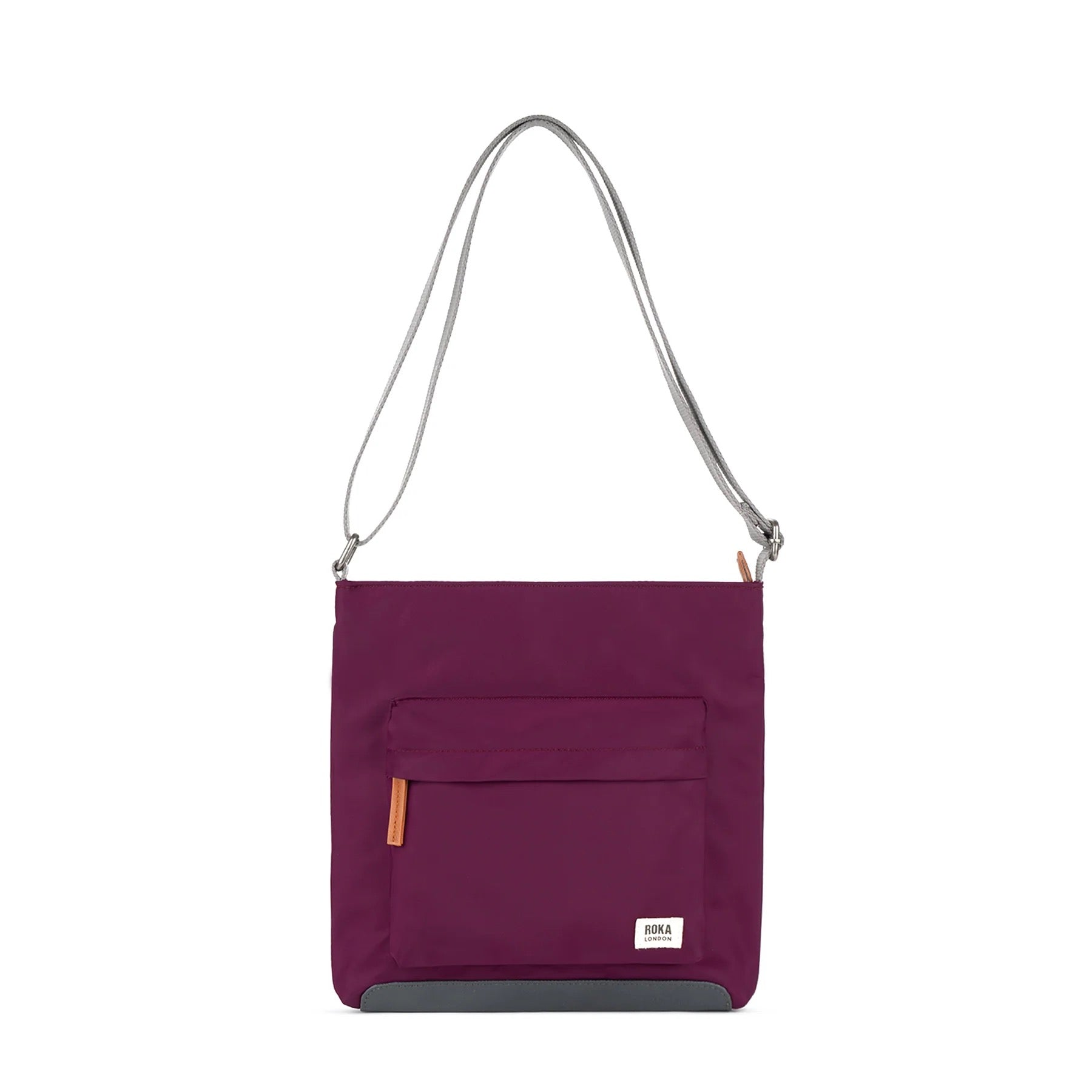 Roka Kennington B Medium Crossbody Bag -Sustainable Nylon - Royal Burgundy