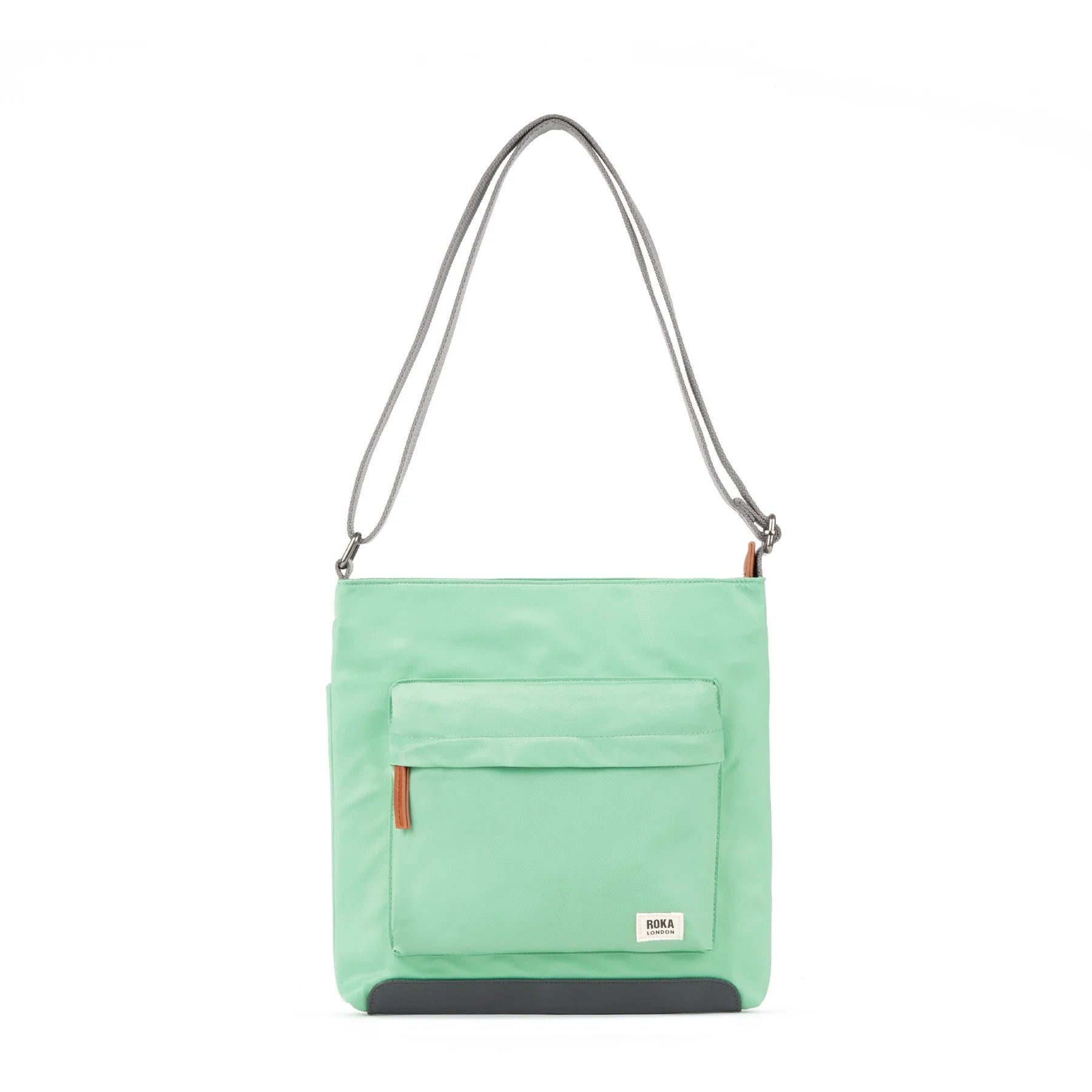 Roka Kennington B Medium Crossbody Bag -Sustainable Nylon - Matcha Green
