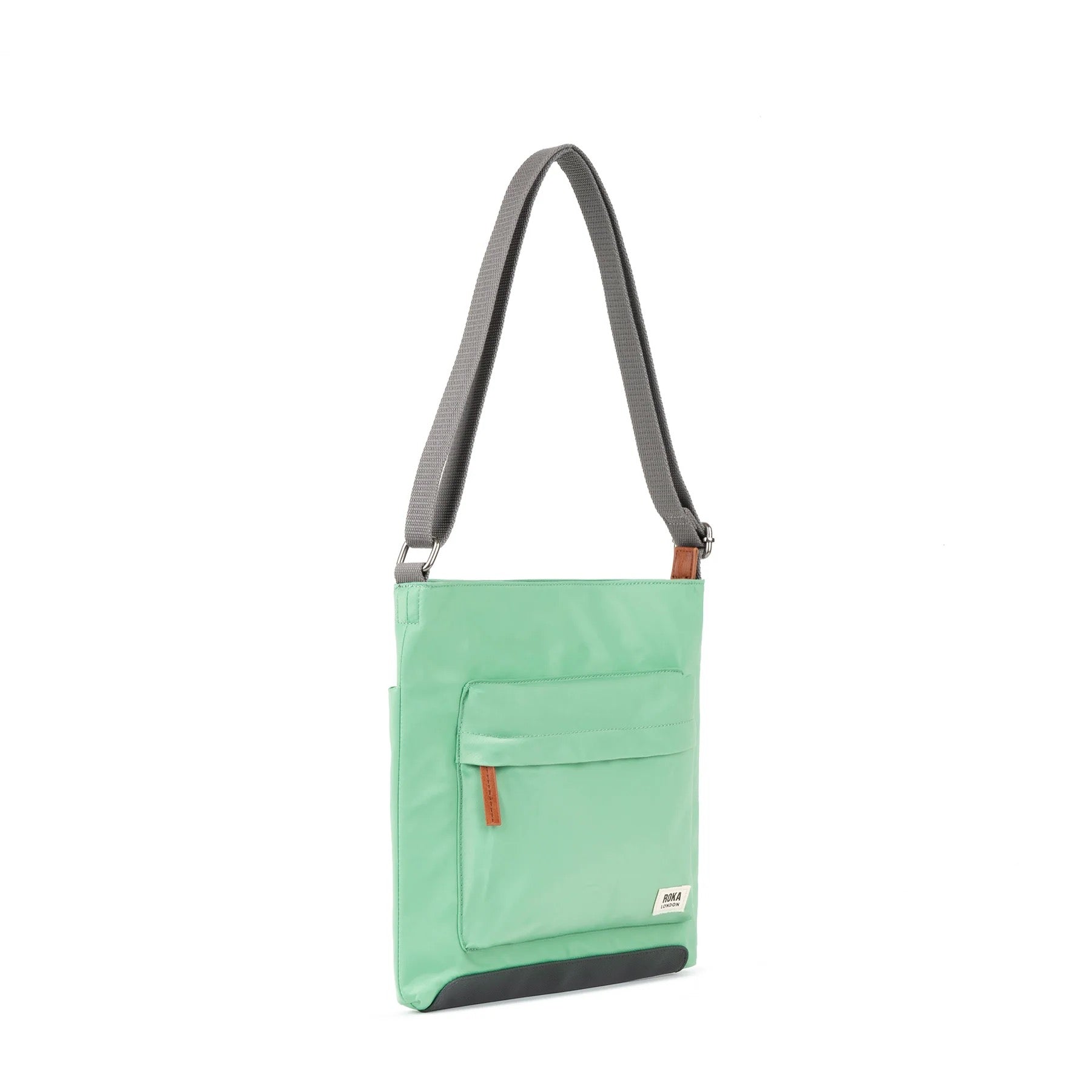 Roka Kennington B Medium Crossbody Bag -Sustainable Nylon - Matcha Green