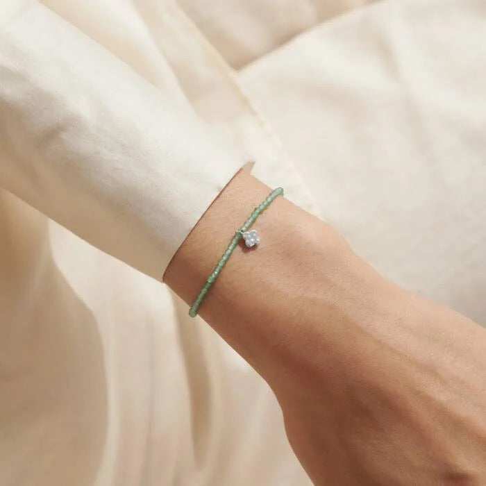 Joma Jewellery - Mini Charms Clover Bracelet - Adventurine