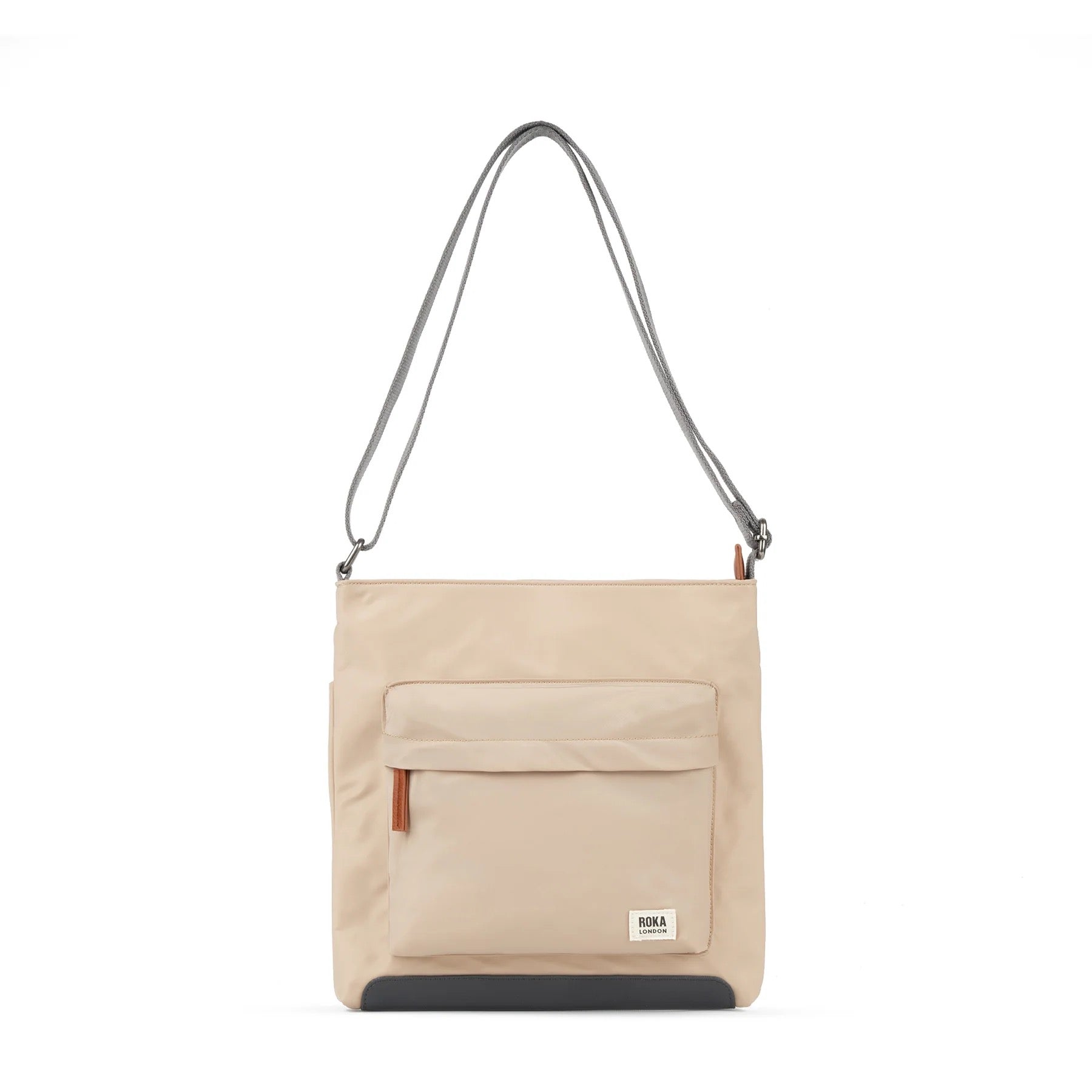 Roka Kennington B Medium Crossbody Bag -Sustainable Nylon - Sand