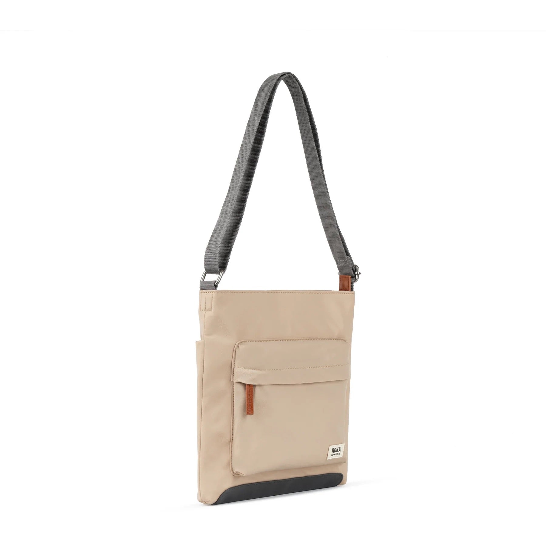 Roka Kennington B Medium Crossbody Bag -Sustainable Nylon - Sand