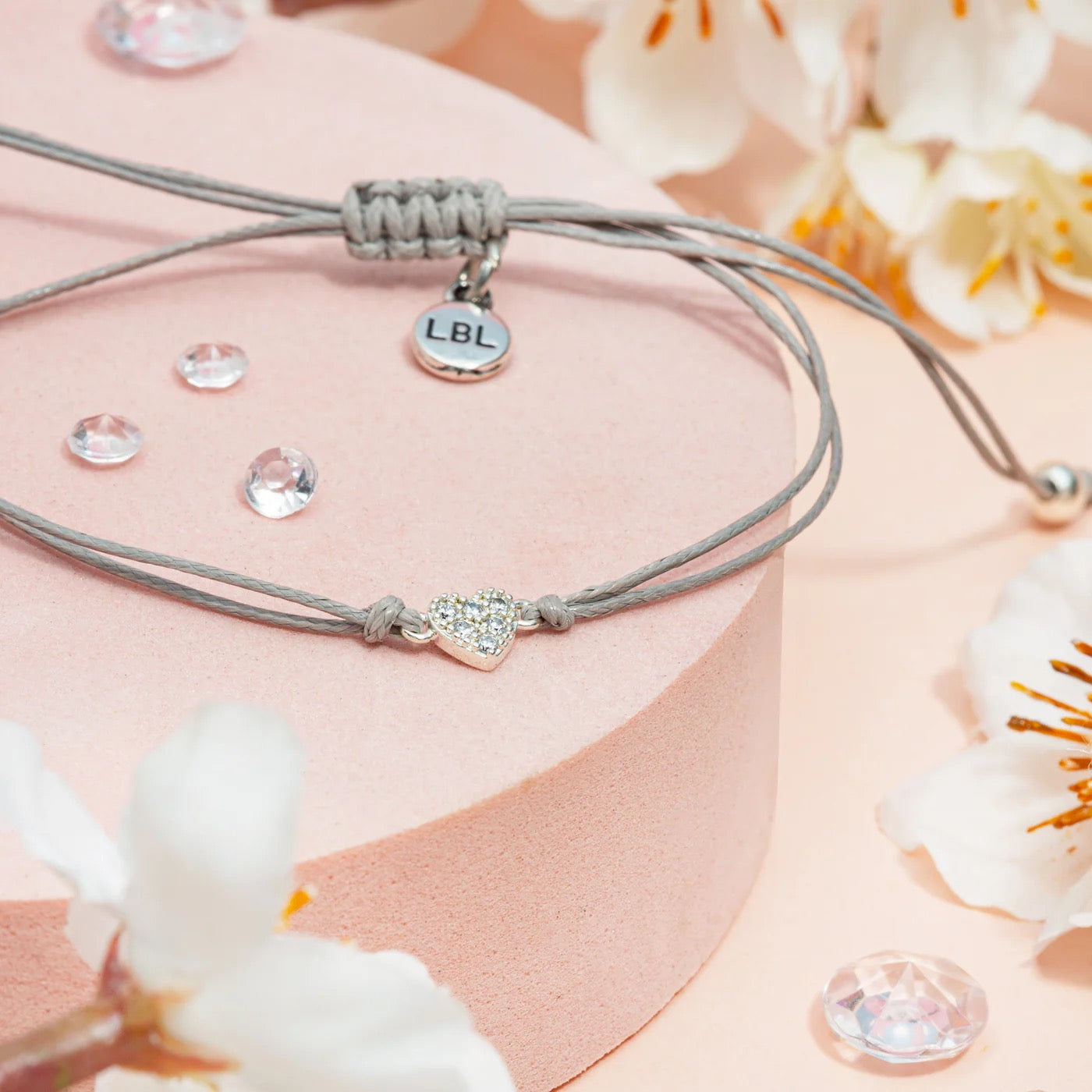 Letterbox Love -Sending a Hug - Heart Cord Bracelet