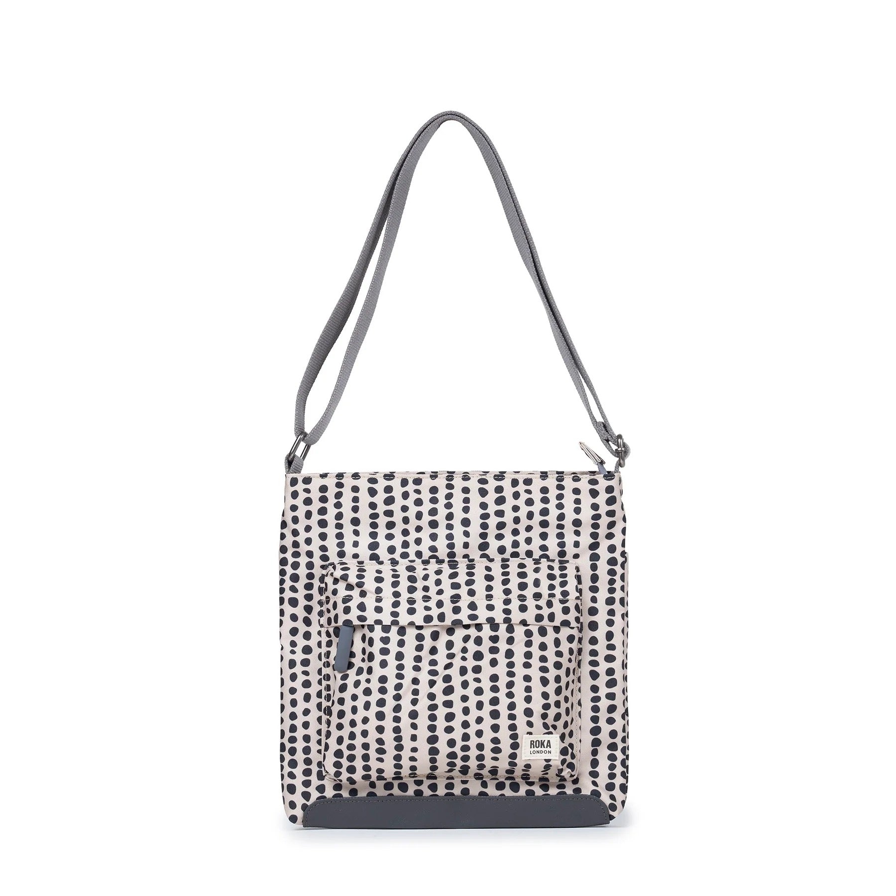 Roka Kennington B Medium Crossbody Bag -Sustainable Nylon - Linear Dot