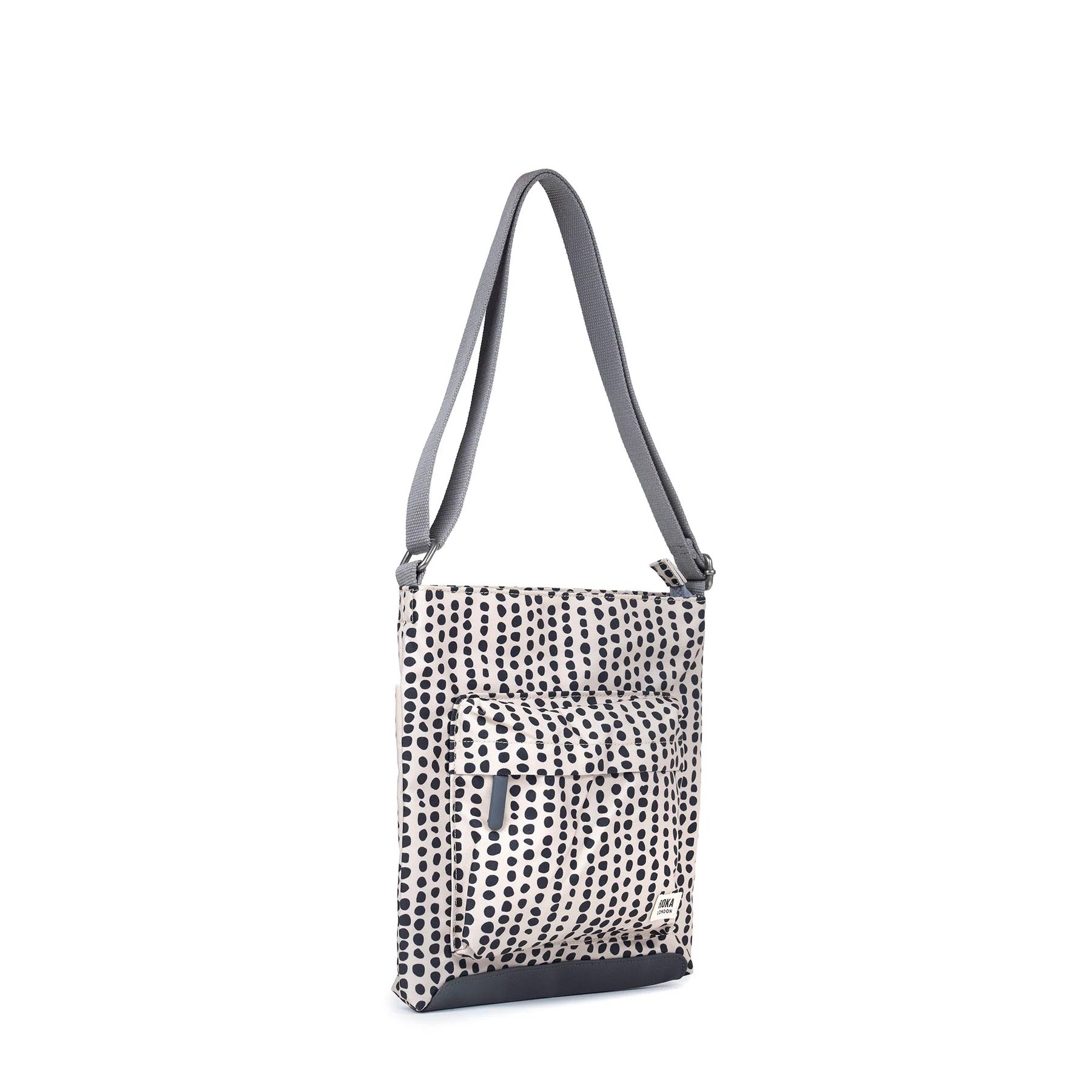 Roka Kennington B Medium Crossbody Bag -Sustainable Nylon - Linear Dot