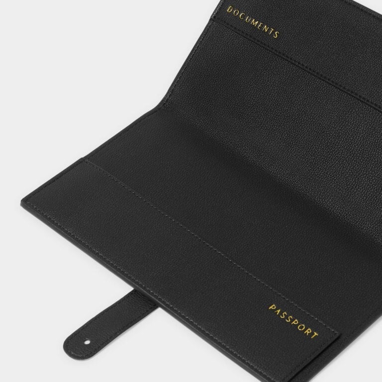Katie Loxton Sentiment Travel Wallet - Explore, Dream, Discover - Black