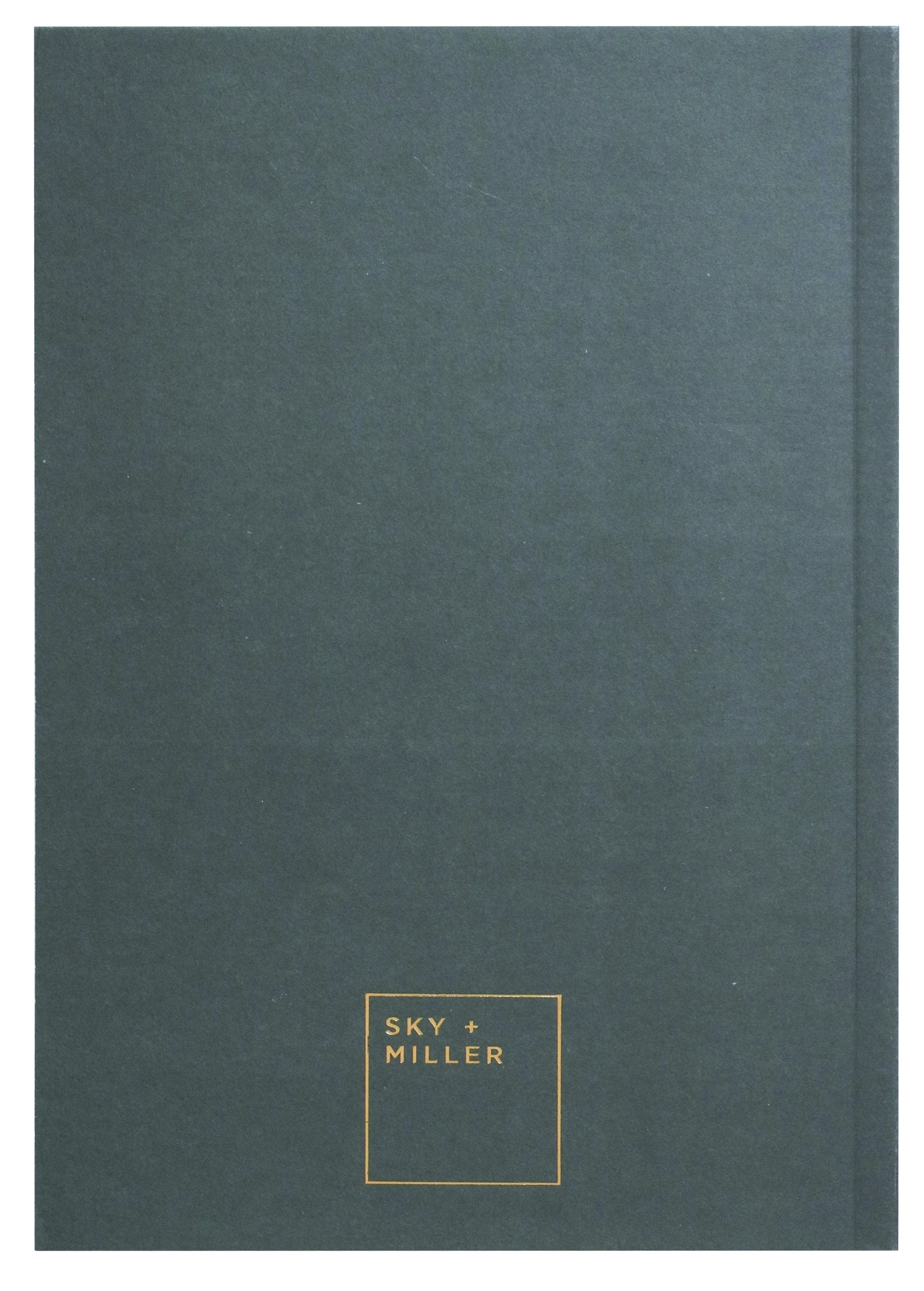 Sky & Miller Bee & Spots Slim Lined Notebooks - Black/Coral