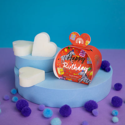 Happy Birthday 3 Heart Occasion Soaps - The English Soap Company