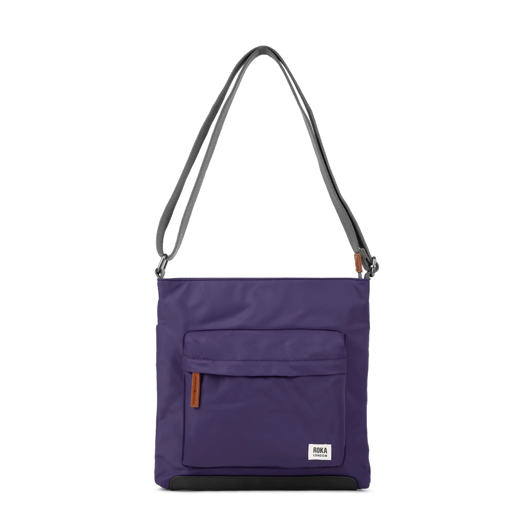 Roka Kennington B Medium Crossbody Bag -Sustainable Nylon - Mulberry