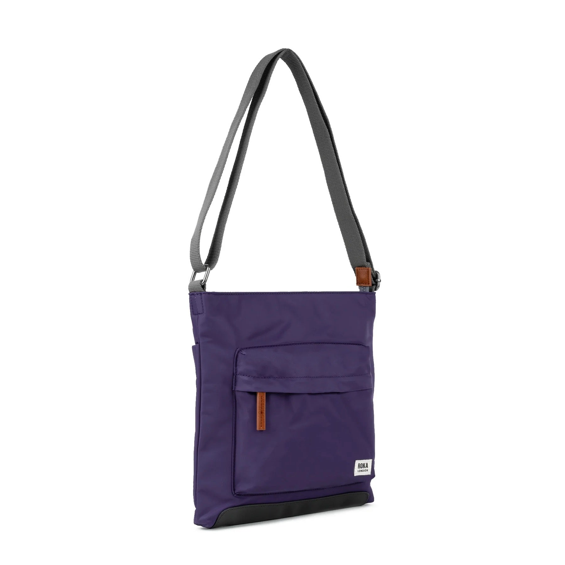 Roka Kennington B Medium Crossbody Bag -Sustainable Nylon - Mulberry
