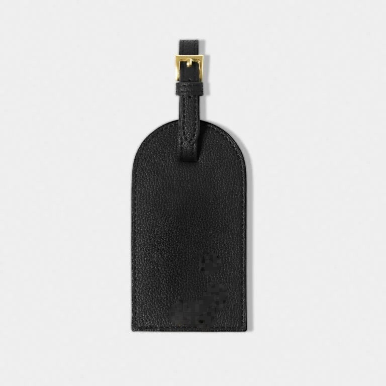 Katie Loxton Sentiment Travel Luggage Tag - Explore, Dream, Discover - Black