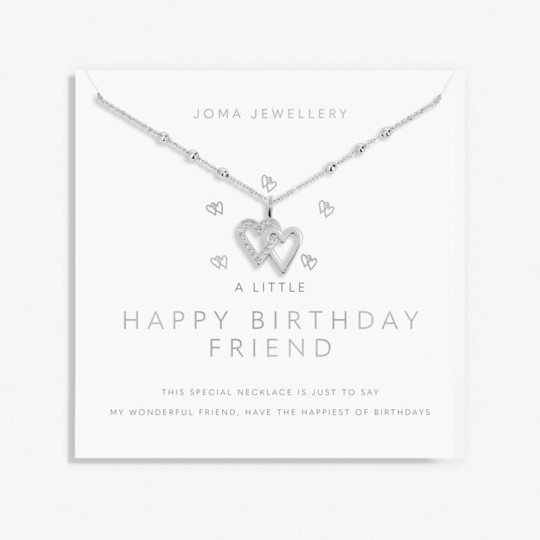 Joma Jewellery - 'A Little Happy Birthday Friend' Necklace