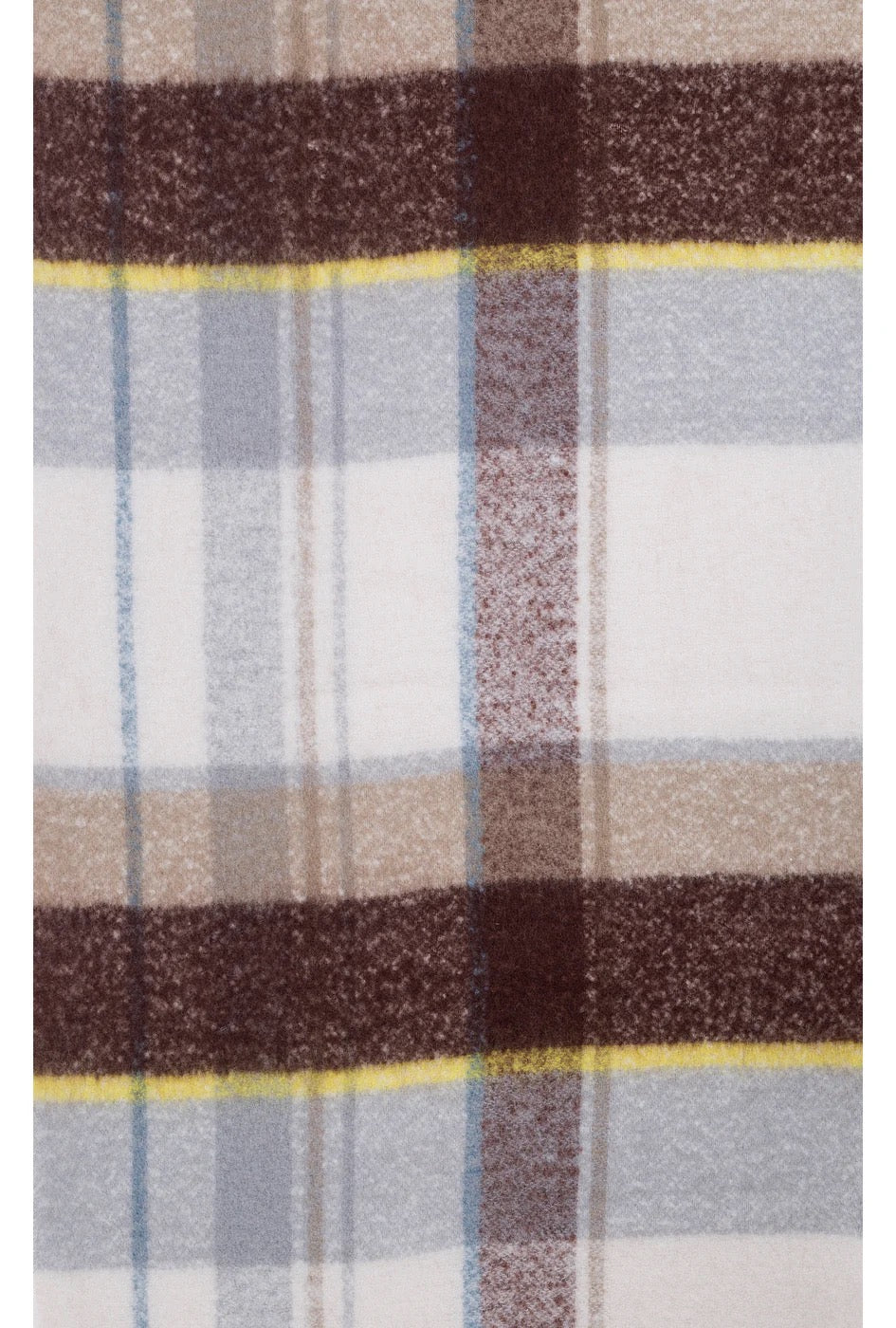 Park Lane Cosy Multi Stripe Tassel Scarf - Natural Mix