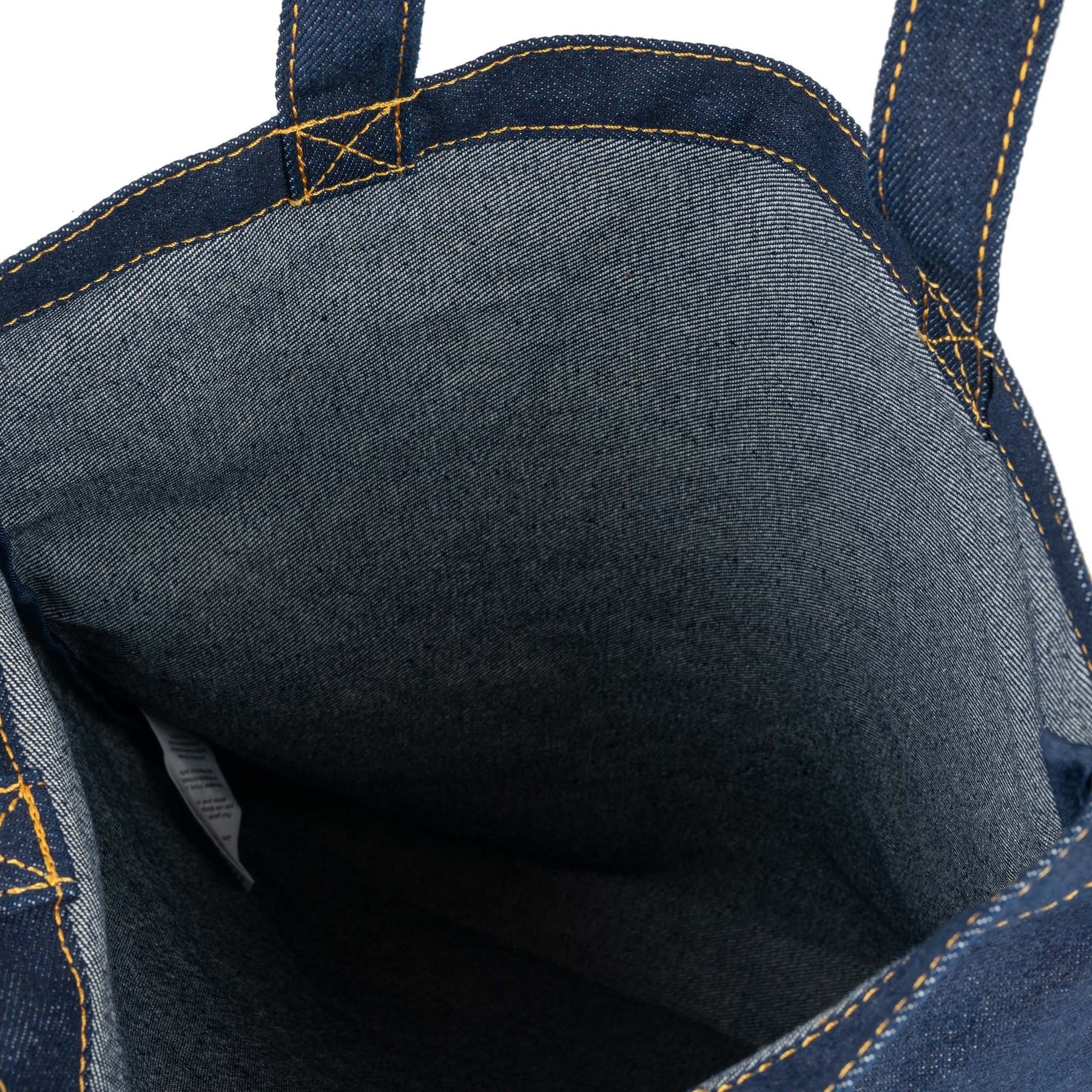 Roka Notting Hill Cotton Tote Shopper Bag - Dark Denim Wash/Red