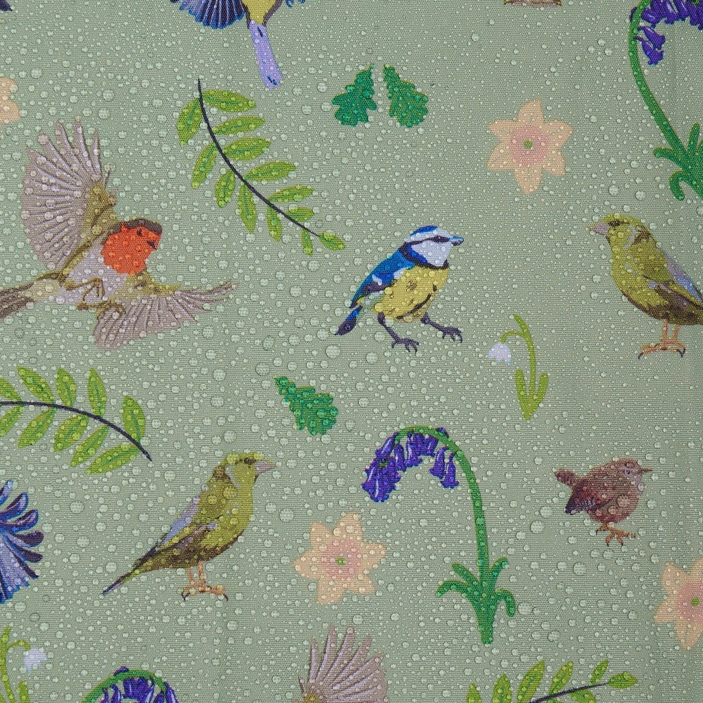 Eco Chic Foldable Recycled Shopping Bag - RSPB Bird - Green