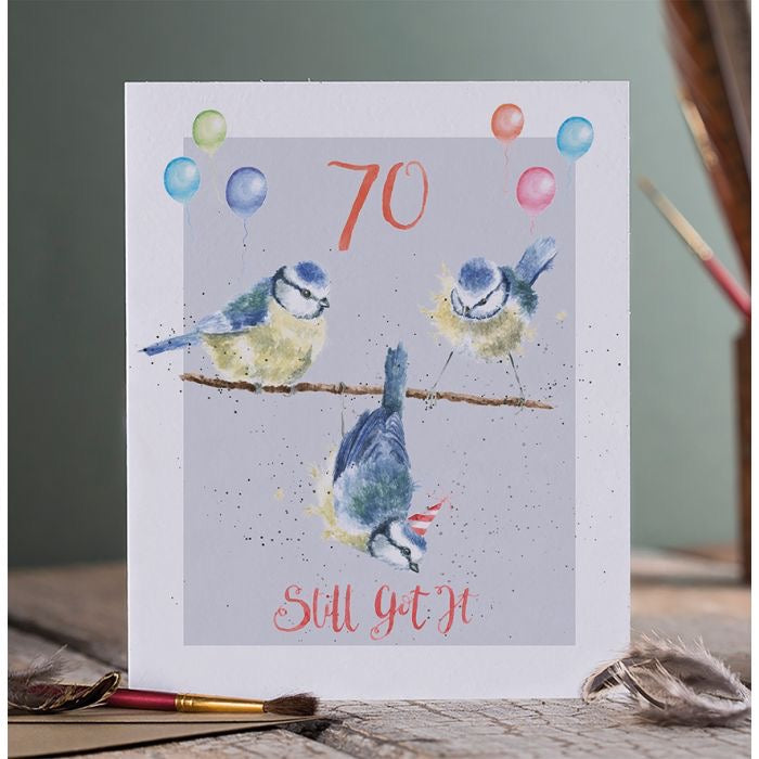 70 Still Got It Bird - Birthday Card - Wrendale Designs