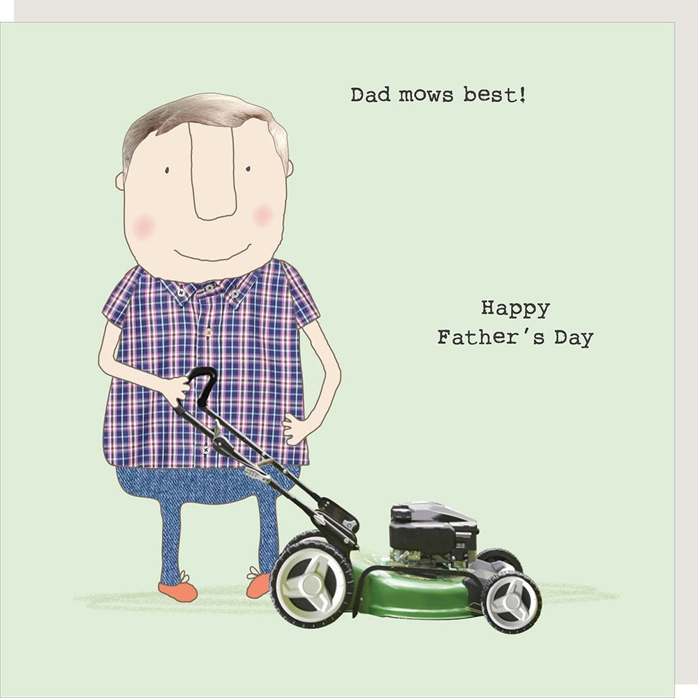 Rosie Made a Thing - Dad Mows Best - Father's Day Card