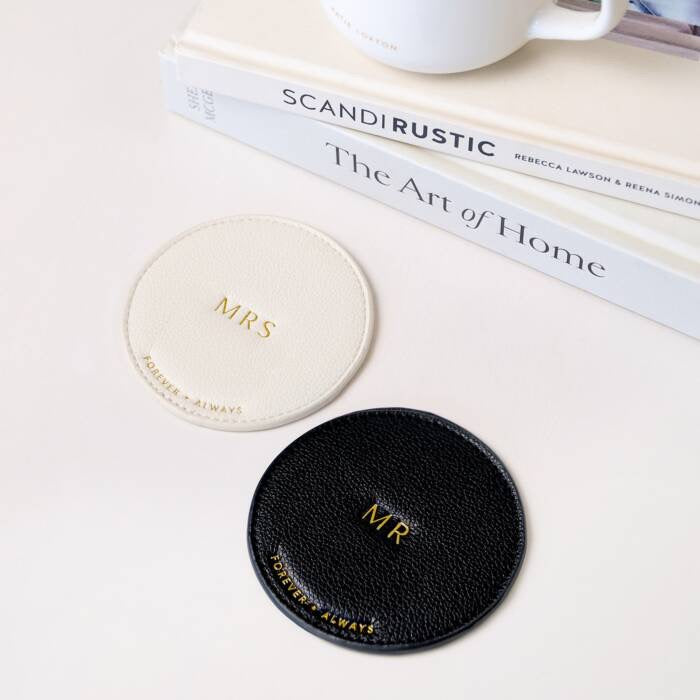 Katie Loxton Wedding Coaster Set - 'Mr & Mrs'