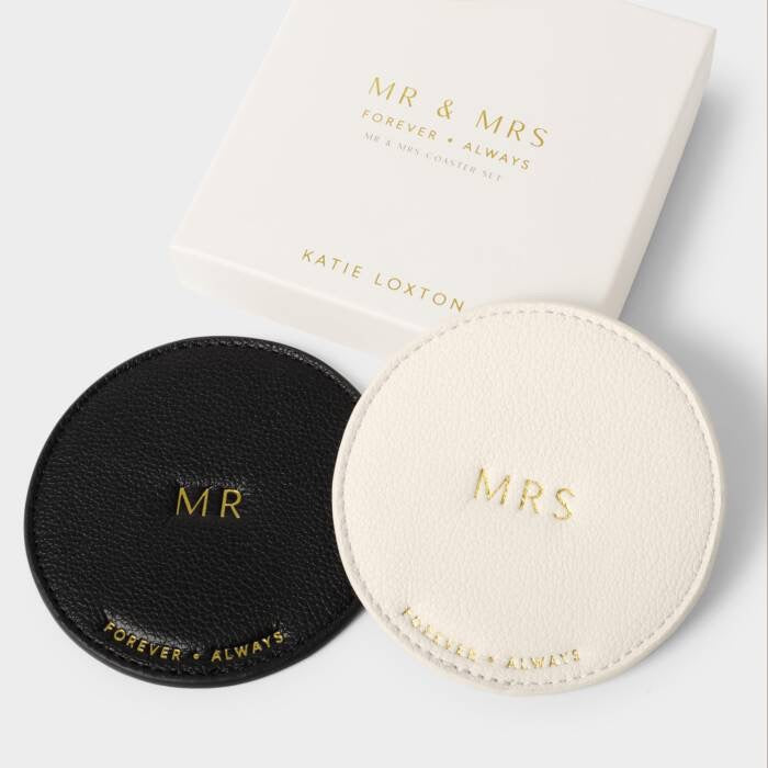 Katie Loxton Wedding Coaster Set - 'Mr & Mrs'