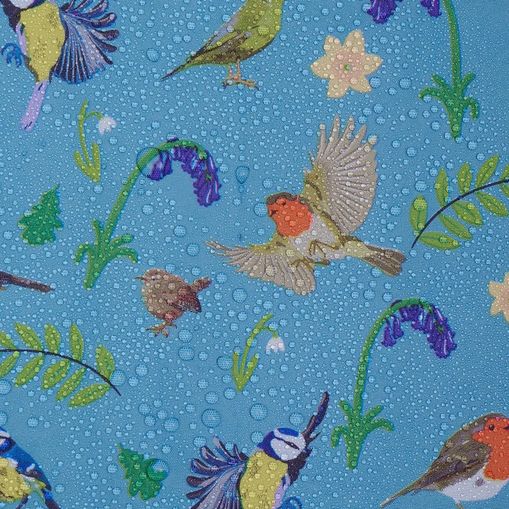 Eco Chic Foldable Recycled Shopping Bag - RSPB Bird - Blue