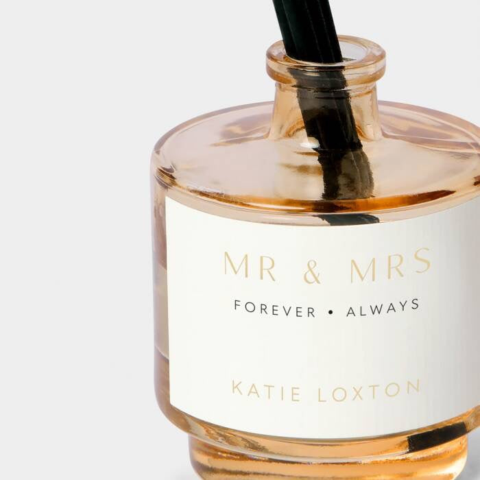Katie Loxton Sentiment Reed Diffuser - 'Mr & Mrs' - Fresh Linen & White Lily