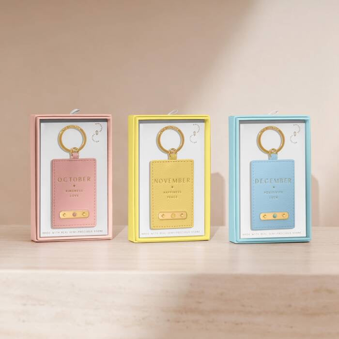 Katie Loxton December Birthstone Keyring - Turquoise