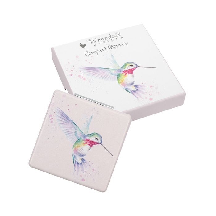 'Wisteria Wishes' Hummingbird Compact Mirror - Wrendale Designs