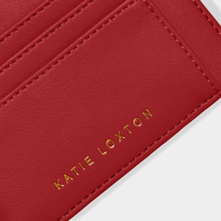 Katie Loxton Lily Card Holder - Garnet Red