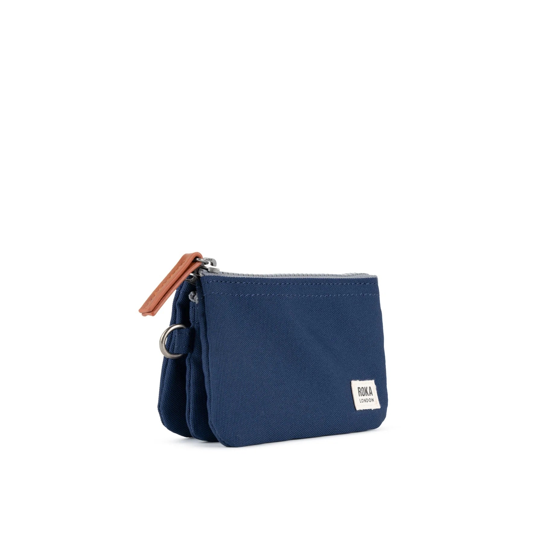 Roka Carnaby Small Wallet - Recycled Canvas - Crisp Blue
