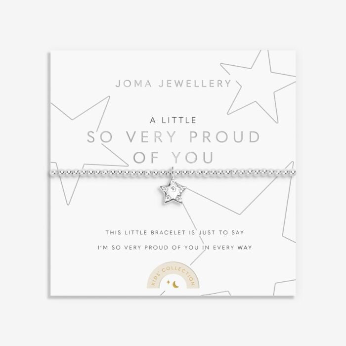 Joma Jewellery KIDS - A Little So Very Proud of You - Silver Stretch Bracelet