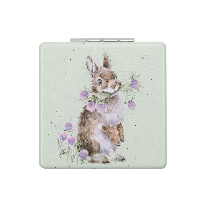 'Head Clover Heels' Rabbit Compact Mirror - Wrendale Designs