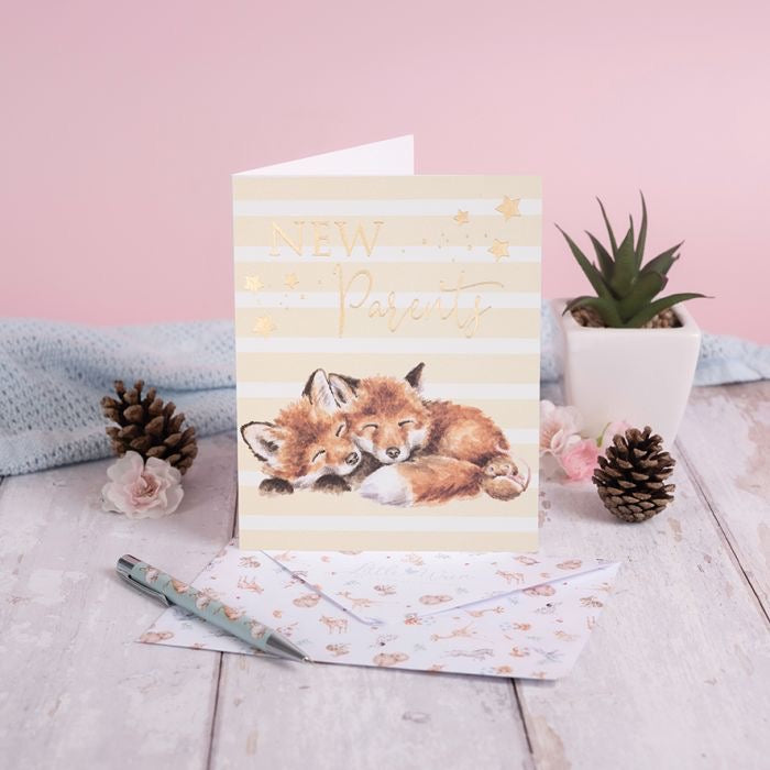 Forever Family Foxes- New Parents Card - Wrendale Designs