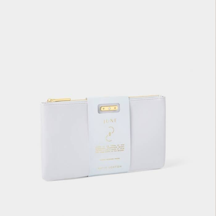 Katie Loxton June Birthstone Pouch - Powder Blue