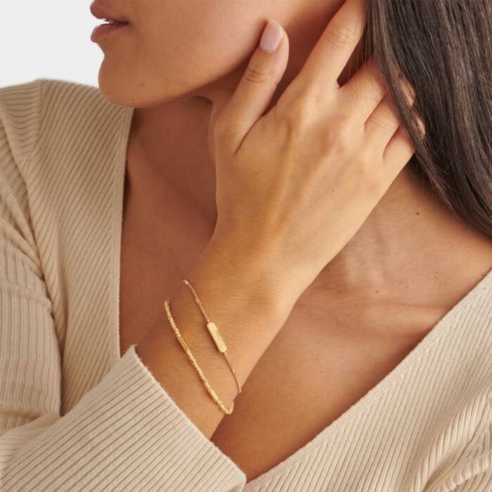Katie Loxton Waterproof Jewellery - November - Gold Birthstone Double Strand Bracelet