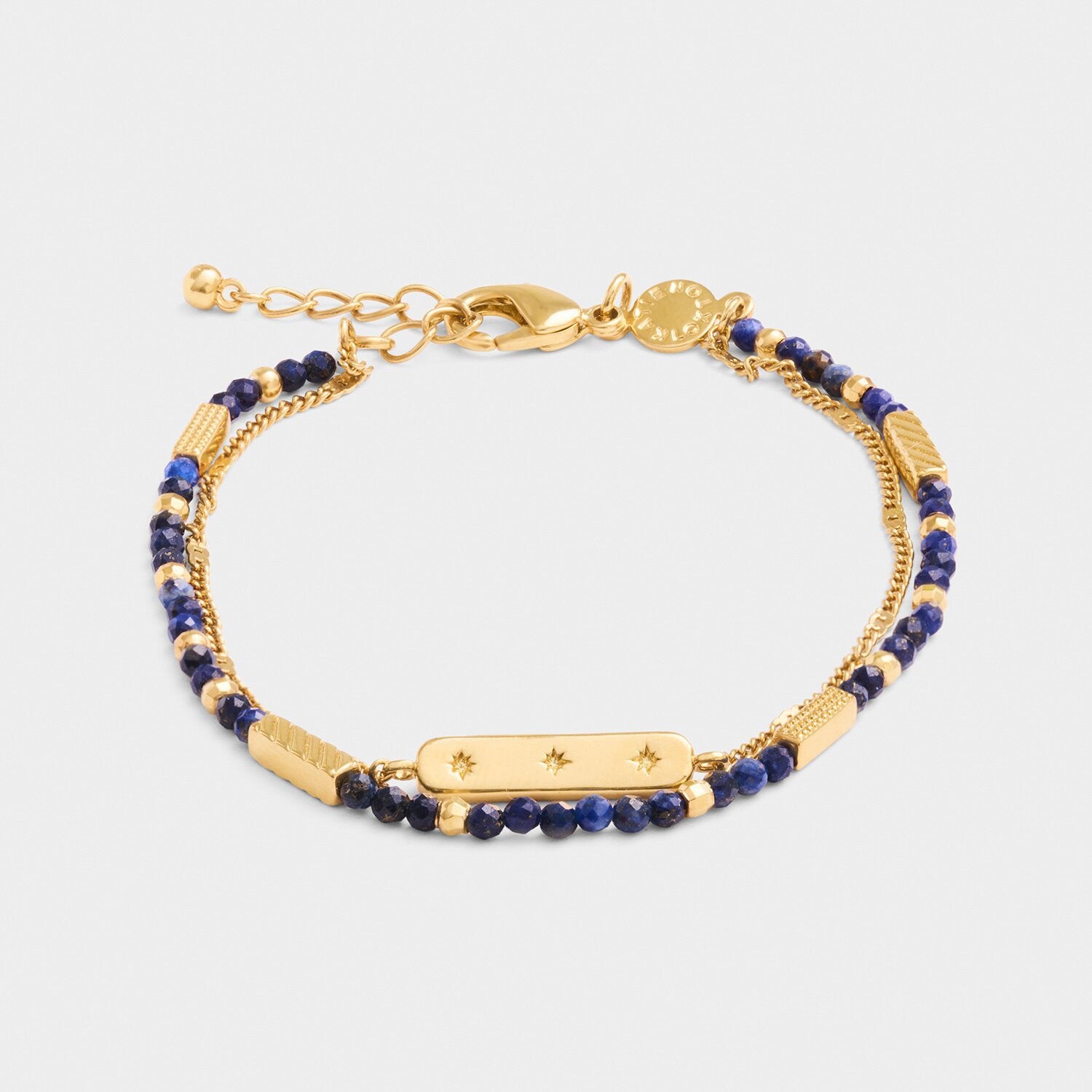 Katie Loxton Waterproof Jewellery - September - Gold Birthstone Double Strand Bracelet