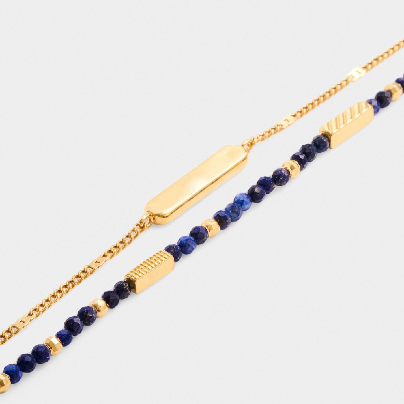 Katie Loxton Waterproof Jewellery - September - Gold Birthstone Double Strand Bracelet