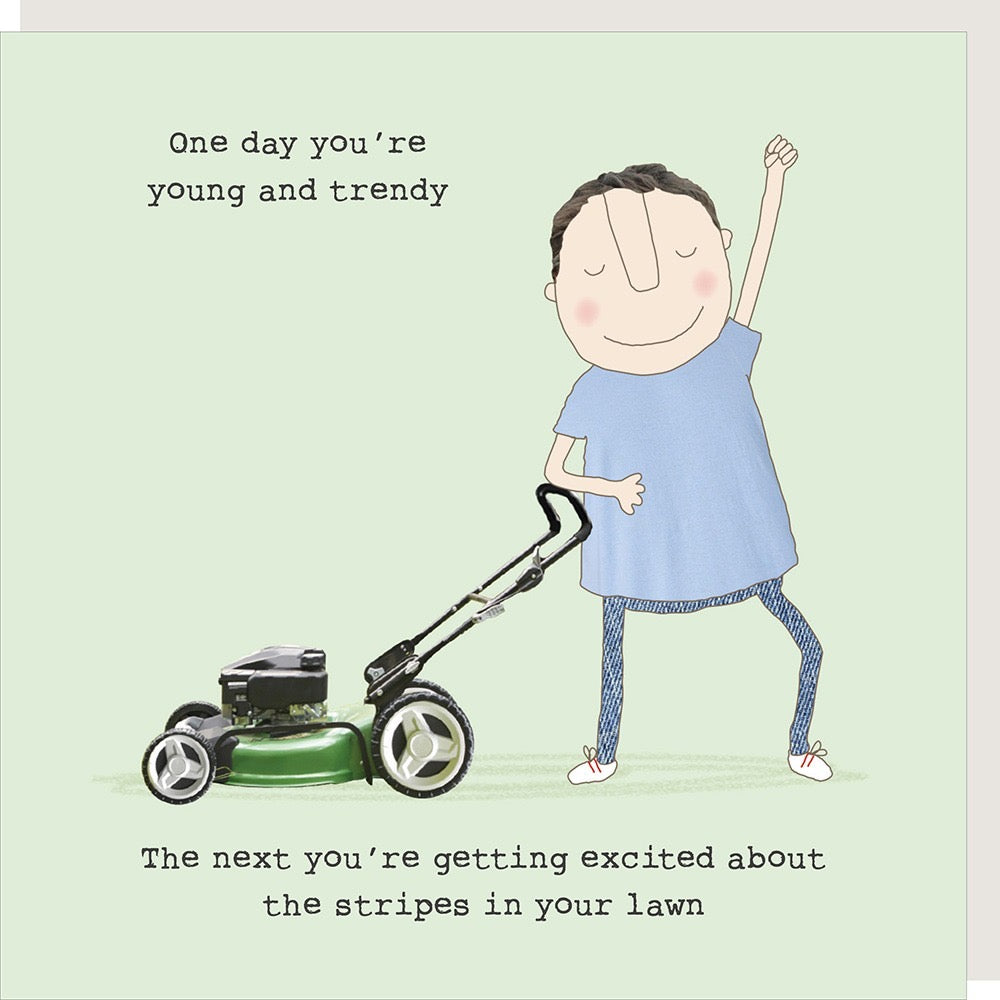Rosie Made a Thing - Lawn Stripes - Blank Card