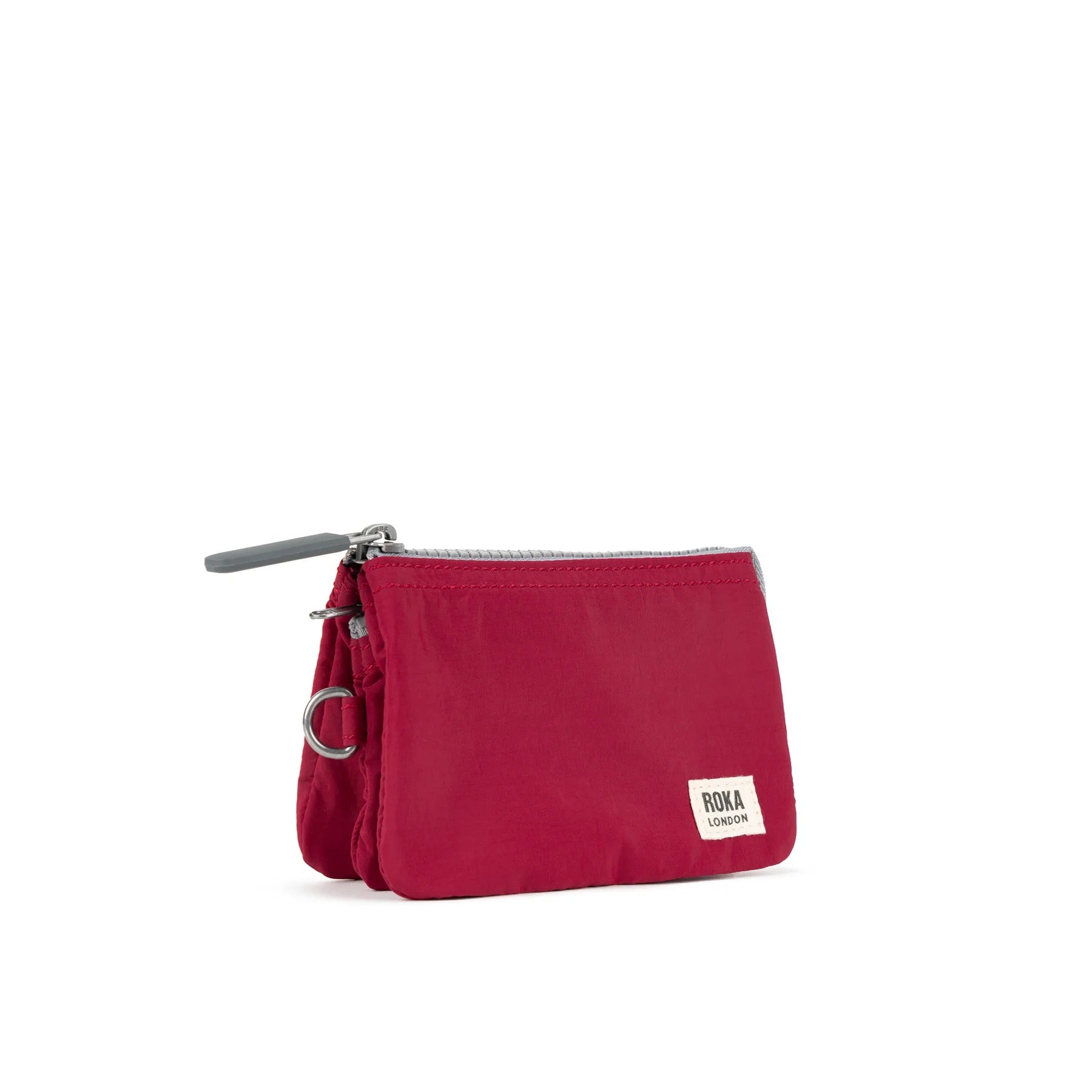 Roka Carnaby Small Wallet - Taslon Material - Berry