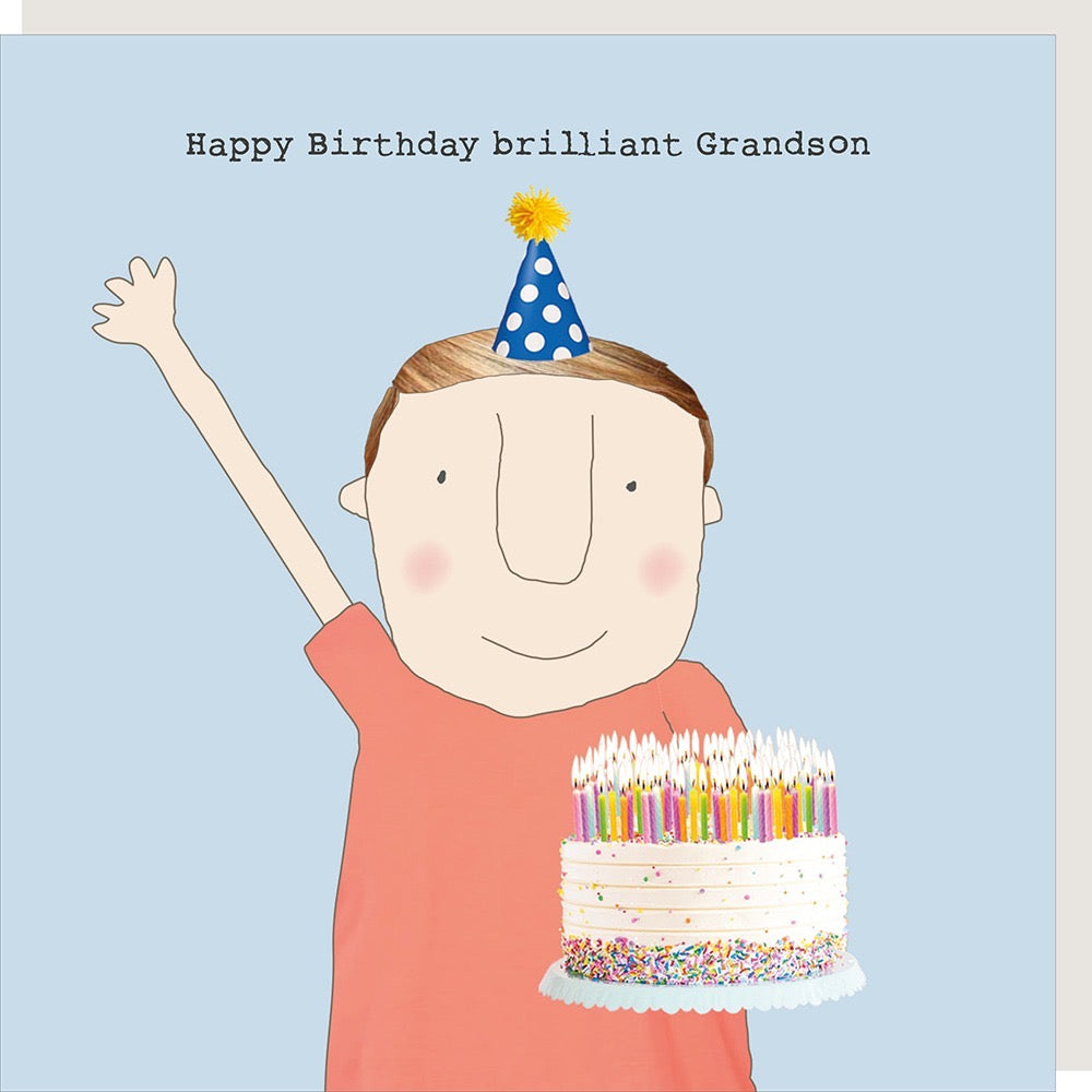 Rosie Made a Thing - Grandson Brilliant - Blank Card