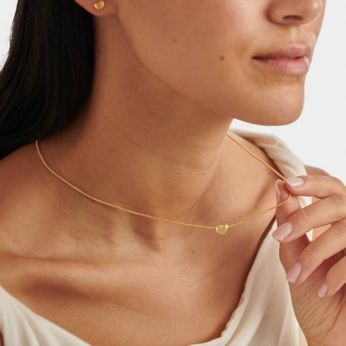 Katie Loxton Waterproof Jewellery - Heart Of Gold - Gold Heart Charm Necklace